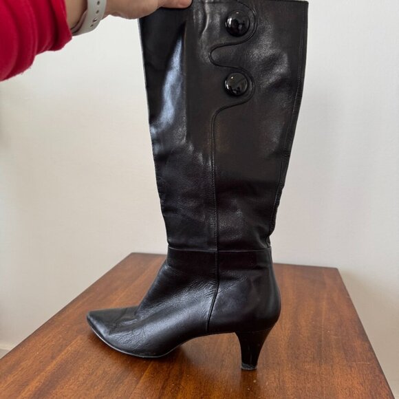 Tahari Minna Boots Black Leather - Picture 6 of 11
